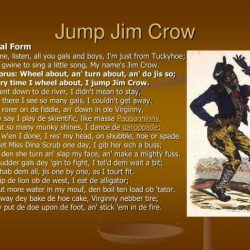 Jump jim crow song lyrics